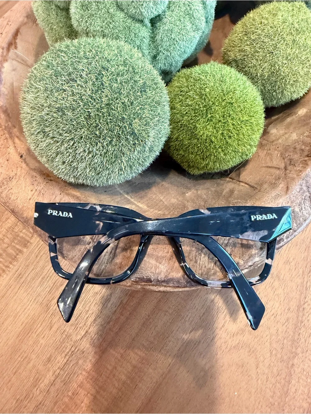 Prada Black Tortoise Cat-Eye Frames reading glasses prescription lenses